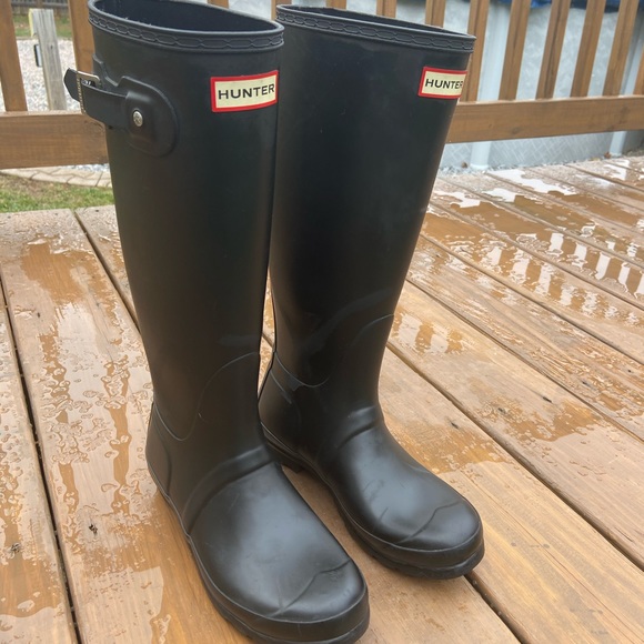 Tall Black Hunter Rain Boots Hunter Original Tall Matte Black Rain